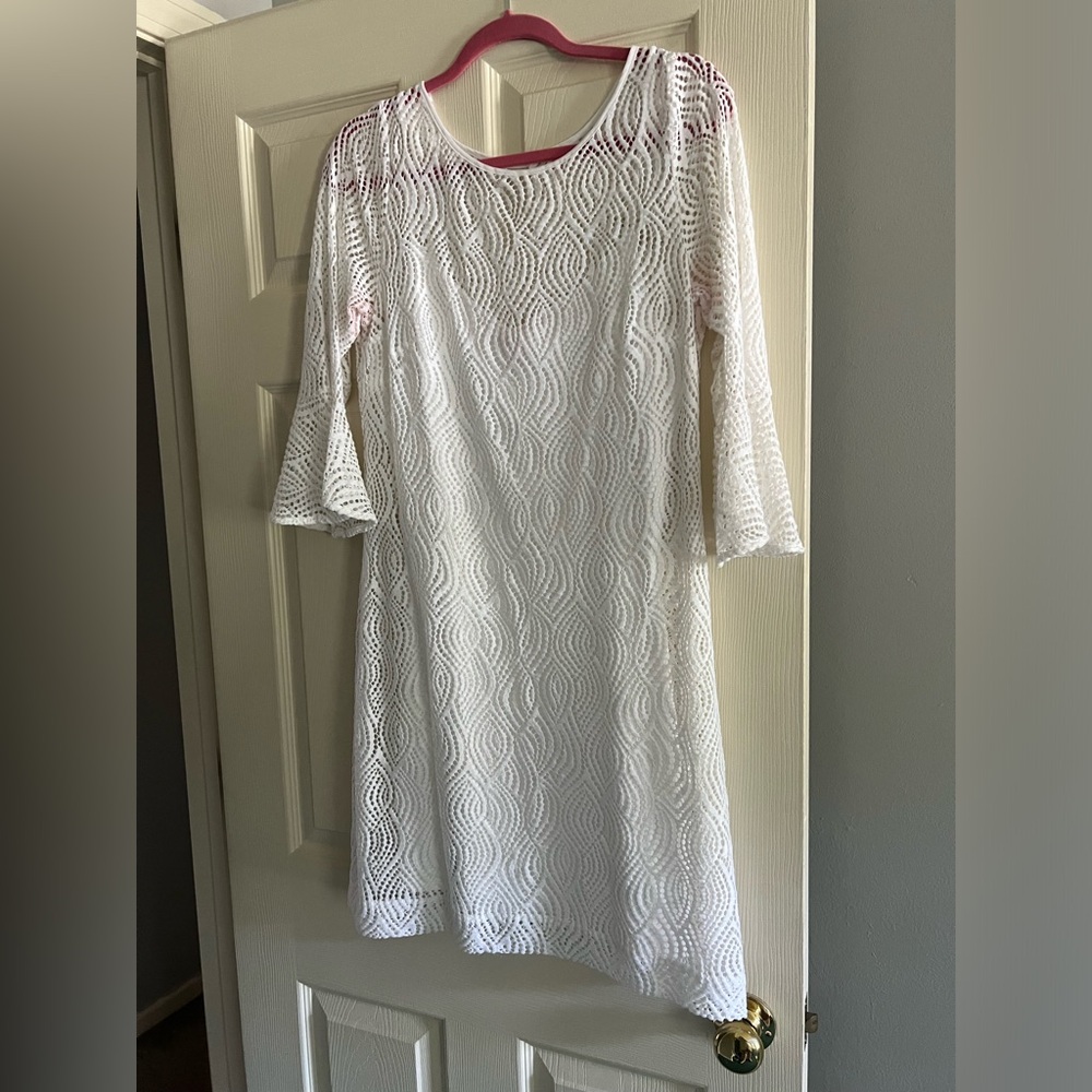 Lilly Pulitzer white dress Size L